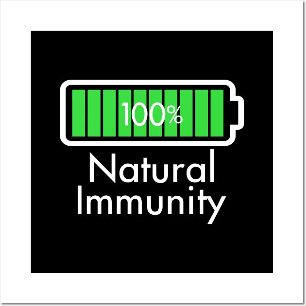 Fitness Health Gym Natural Immunity 100% FIt Slogan Wall Art by Originals By Boggs